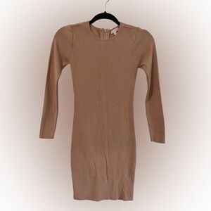 Gianni Bini Tan Knit Dress Sz XS